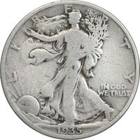 سکه نیم دلار 1935 نماد آزادی - VF25 - آمریکا
