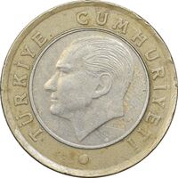 سکه 1 لیر 2009 جمهوری - EF45 - ترکیه