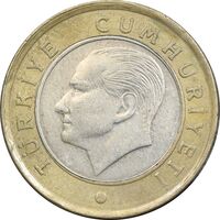 سکه 1 لیر 2009 جمهوری - EF45 - ترکیه