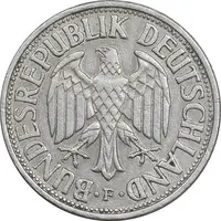 سکه 1 مارک 1950F جمهوری فدرال - EF45 - آلمان