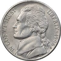 سکه 5 سنت 1996D جفرسون - MS62 - آمریکا