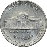 سکه 5 سنت 2006D جفرسون - AU58 - آمریکا