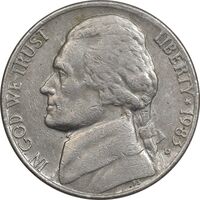 سکه 5 سنت 1983D جفرسون - EF40 - آمریکا