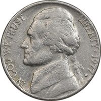 سکه 5 سنت 1977D جفرسون - EF40 - آمریکا