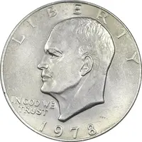 سکه یک دلار 1978 آیزنهاور - AU58 - آمریکا