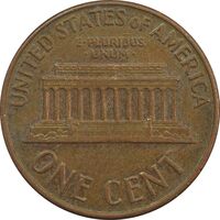 سکه 1 سنت 1964D لینکلن - EF40 - آمریکا