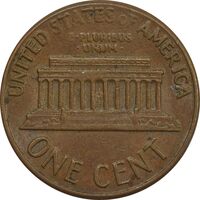 سکه 1 سنت 1970D لینکلن - EF - آمریکا