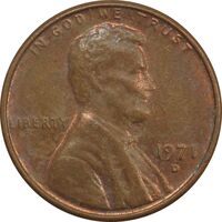 سکه 1 سنت 1971D لینکلن - AU58 - آمریکا