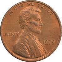 سکه 1 سنت 1979 لینکلن - MS64 - آمریکا