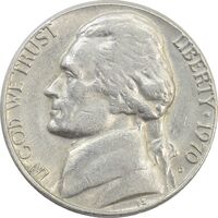 سکه 5 سنت 1970D جفرسون - EF45 - آمریکا