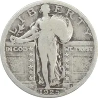 سکه کوارتر دلار 1925 - VF20 - آمریکا