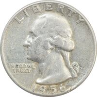 سکه کوارتر دلار 1956 واشنگتن - VF35 - آمریکا