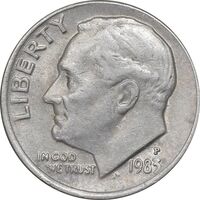 سکه 1 دایم 1983P روزولت - EF45 - آمریکا