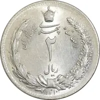 سکه 2 ریال 1310 - MS63 - رضا شاه