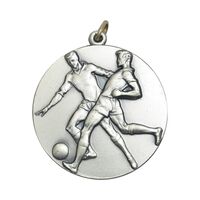 مدال برنز یادبود مسابقات ورزشی فوتبال جوانان - فدراسیون جوانان شیر و خورشید سرخ - نقره ای - UNC - محمد رضا شاه