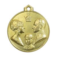 مدال آویزی تاجگذاری - سه رخ - UNC - محمد رضا شاه