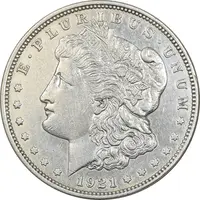 سکه یک دلار 1921 مورگان - AU50 - آمریکا