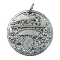 مدال نمایشگاه عصر پهلوی 2535 - مازندران - AU - محمد رضا شاه