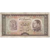 اسکناس 20 ریال 1333 - تک - VF20 - محمد رضا شاه