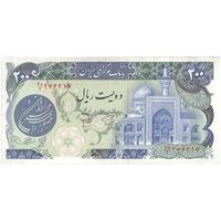 اسکناس 200 ریال (اردلان - مولوی) بدون فیلیگران - تک - EF45 - جمهوری اسلامی