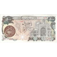 اسکناس 500 ریال (اردلان - مولوی) مهر قهوه ای - تک - AU55 - جمهوری اسلامی