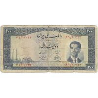 اسکناس 200 ریال 1330 - تک - F12 - محمد رضا شاه