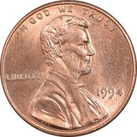 سکه 1 سنت 1994 لینکلن - MS63 - آمریکا