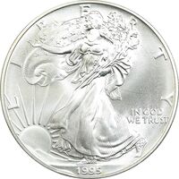 مدال یادبود 1 دلار 1995 عقاب - PF64 - آمریکا