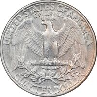 سکه کوارتر دلار 1987P واشنگتن - EF45 - آمریکا