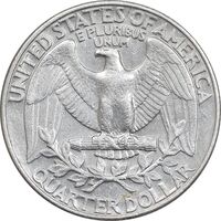 سکه کوارتر دلار 1987D واشنگتن - EF45 - آمریکا