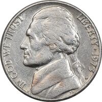 سکه 5 سنت 1973D جفرسون - EF45 - آمریکا