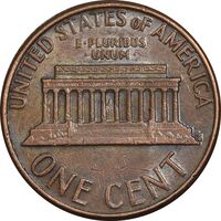 سکه 1 سنت 1974D لینکلن - EF45 - آمریکا