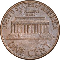 سکه 1 سنت 1974D لینکلن - EF45 - آمریکا