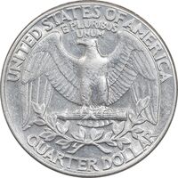 سکه کوارتر دلار 1990D واشنگتن - AU50 - آمریکا