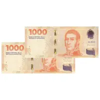اسکناس 1000 پزو بدون تاریخ (2023-2024) جمهوری فدرال - جفت - UNC64 - آرژانتین