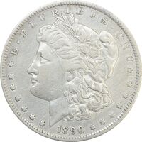 سکه یک دلار 1890O مورگان - VF35 - آمریکا