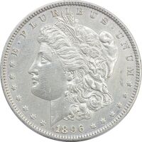 سکه یک دلار 1896 مورگان - EF45 - آمریکا