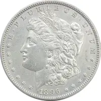 سکه یک دلار 1896 مورگان - EF45 - آمریکا