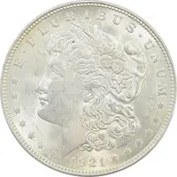 سکه یک دلار 1921 مورگان - MS63 - آمریکا