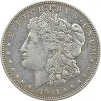 سکه یک دلار 1921 مورگان - VF35 - آمریکا