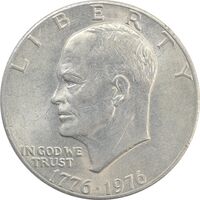 سکه یک دلار 1976 جشن دویست سالگی آمریکا - EF45 - آمریکا
