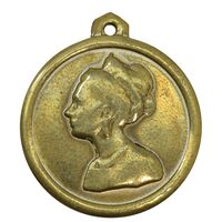 مدال آویز فرح پهلوی 1354 - VF -  محمد رضا شاه