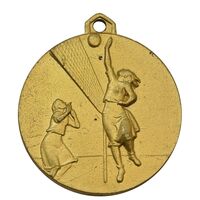 مدال آویز ورزشی طلا والیبال دختران - AU - محمد رضا شاه