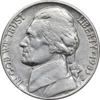 سکه 5 سنت 1983D جفرسون - EF40 - آمریکا