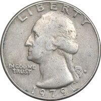 سکه کوارتر دلار 1979 واشنگتن - EF40 - آمریکا