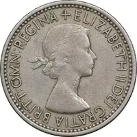 سکه 1 شیلینگ 1953 الیزابت دوم - سپر انگلیس - EF40 - انگلستان