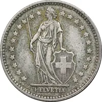 سکه 1 فرانک 1957 دولت فدرال - EF40 - سوئیس