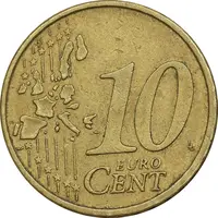 سکه 10 یورو سنت 2002 جمهوری سوم - EF40 - پرتغال