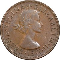 سکه 1 پنی 1953 الیزابت دوم - EF40 - استرالیا