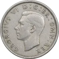 سکه 2 شیلینگ 1948 جرج ششم - EF45 - انگلستان